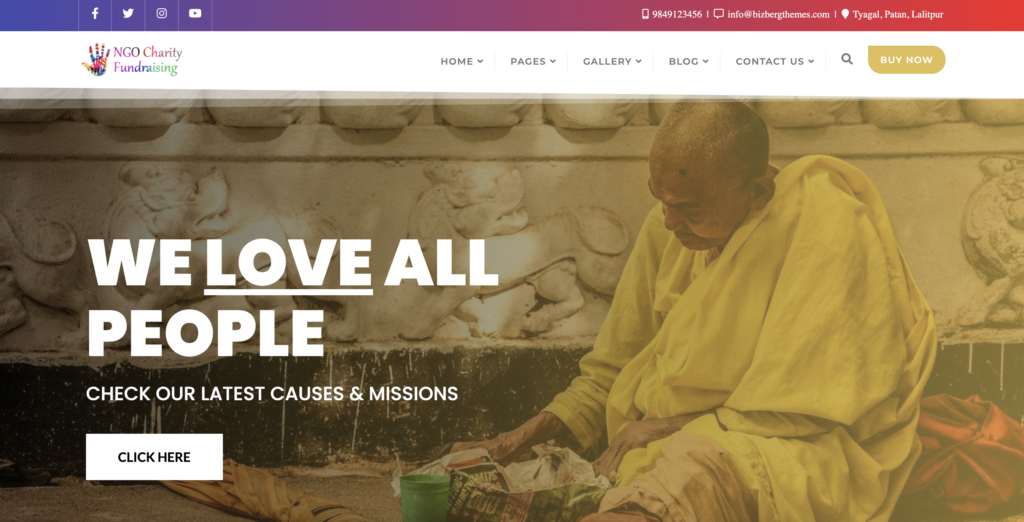 NGO Charity Fundraising - crowdfunding WordPress theme