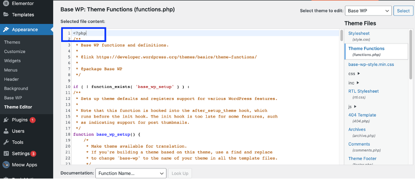 locate the theme functions - wp custom taxonomy