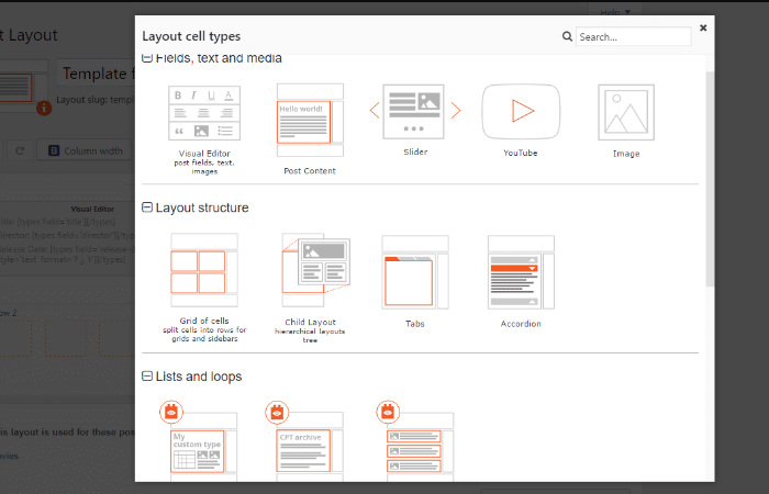 Toolset - Layouts grids