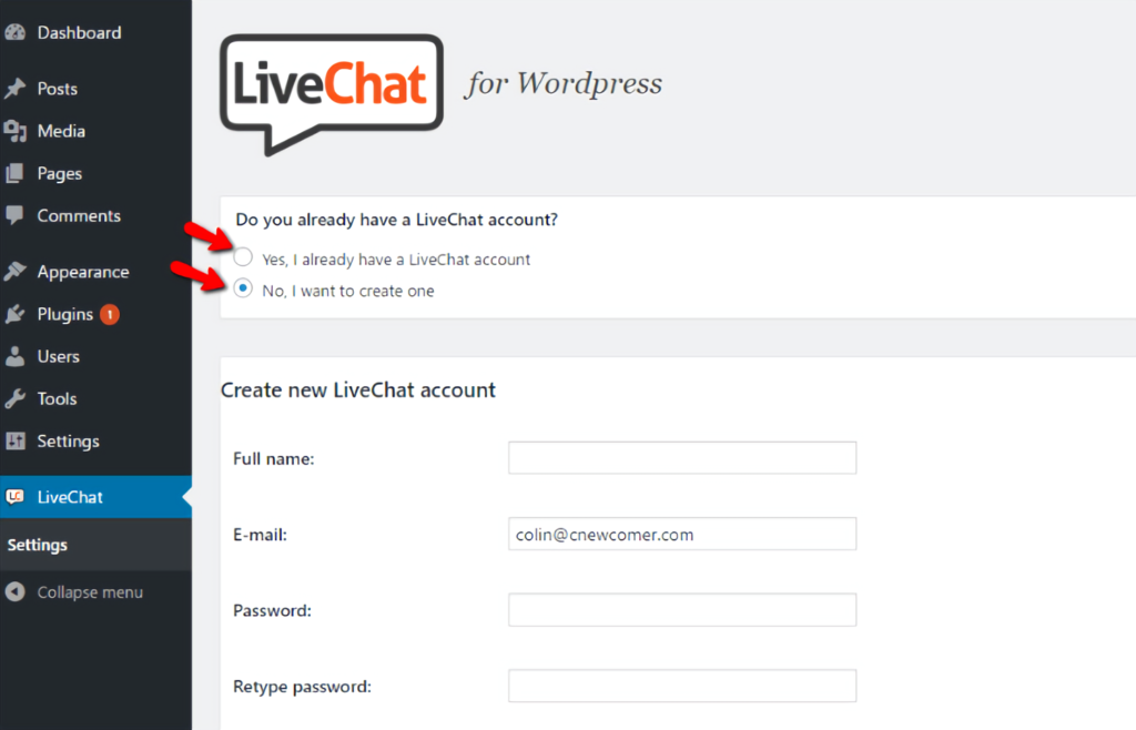 LiveChat - for wordpress