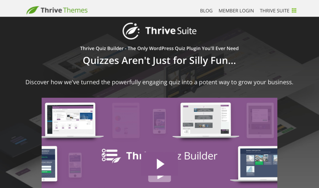 Thrive Quiz Builder - Quizzes Aren't Just For Silly Fun