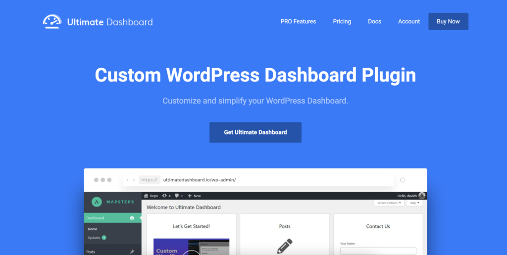 ultimate dashboard wordpress admin themes
