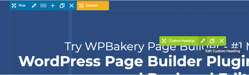 WPBakery color coding