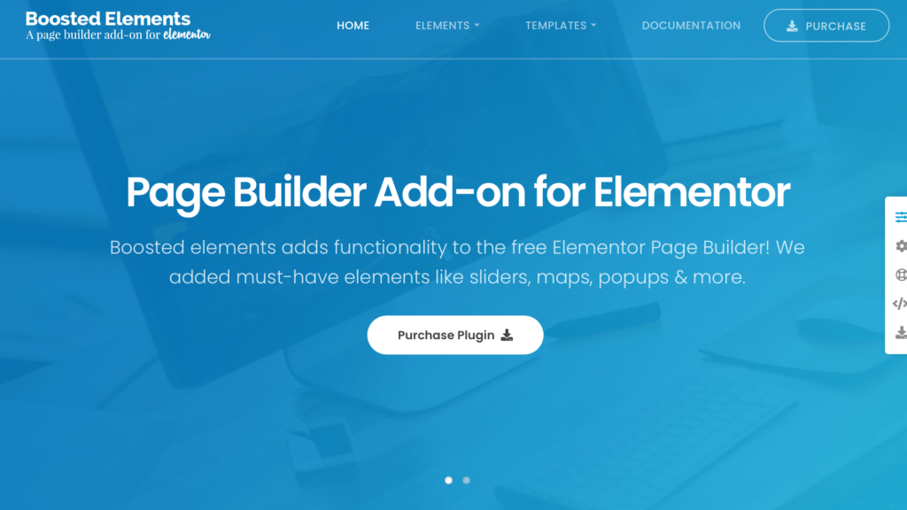 boosted elements wordpress page builder add-on for elementor