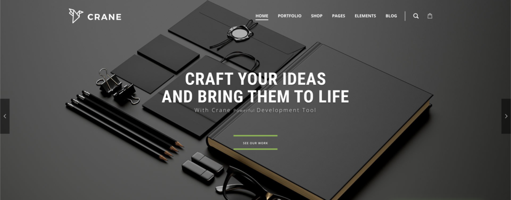 Crane Best One-Page WordPress Themes