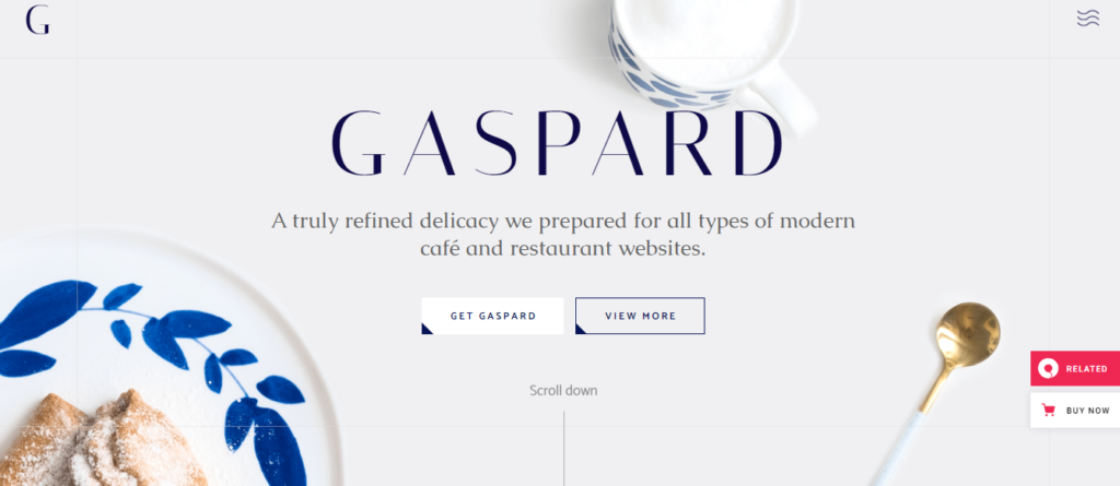 Gaspard wordpress typography theme