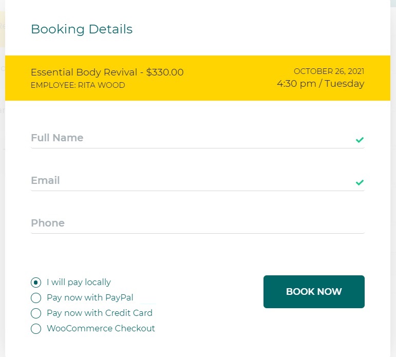 Simplify Your Online Booking System 16