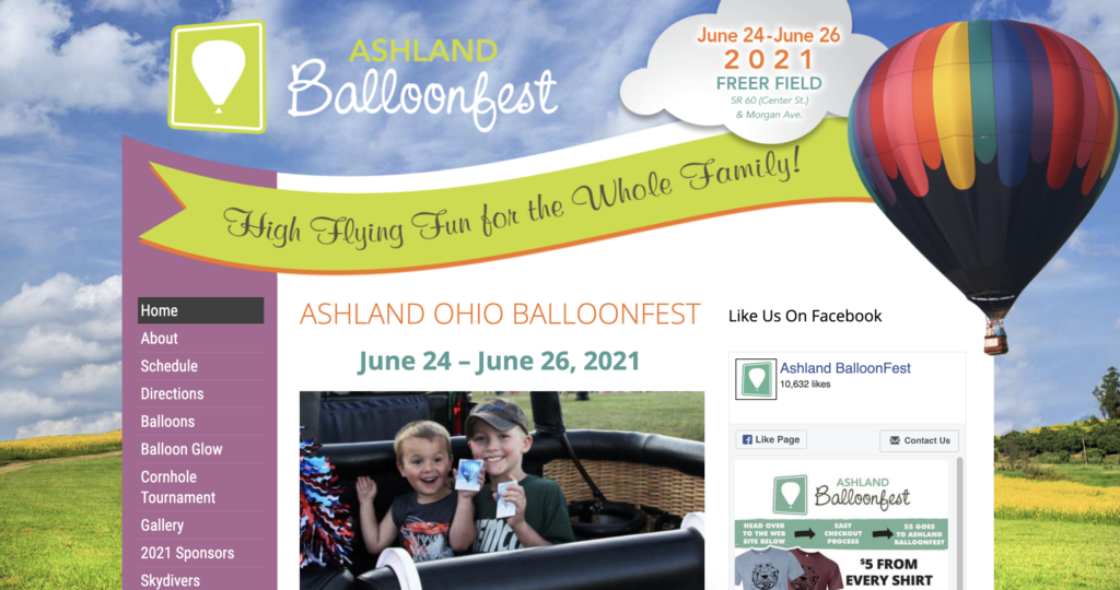 ashland ohio balloonfest generatepress example