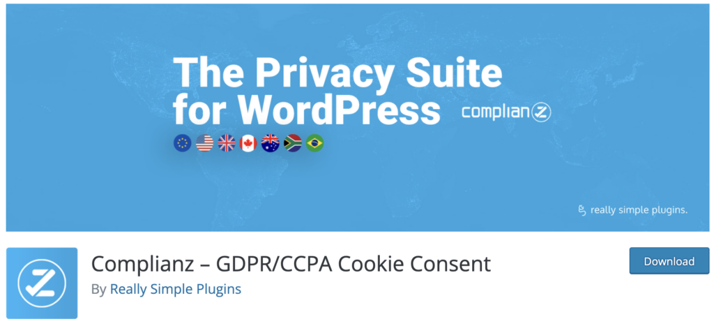 complianz gdpr cookie consent plugin