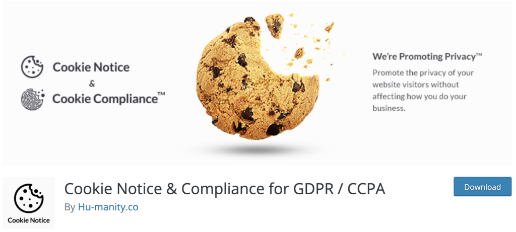 Cookie Notice & Compliance for GDPR / CCPA