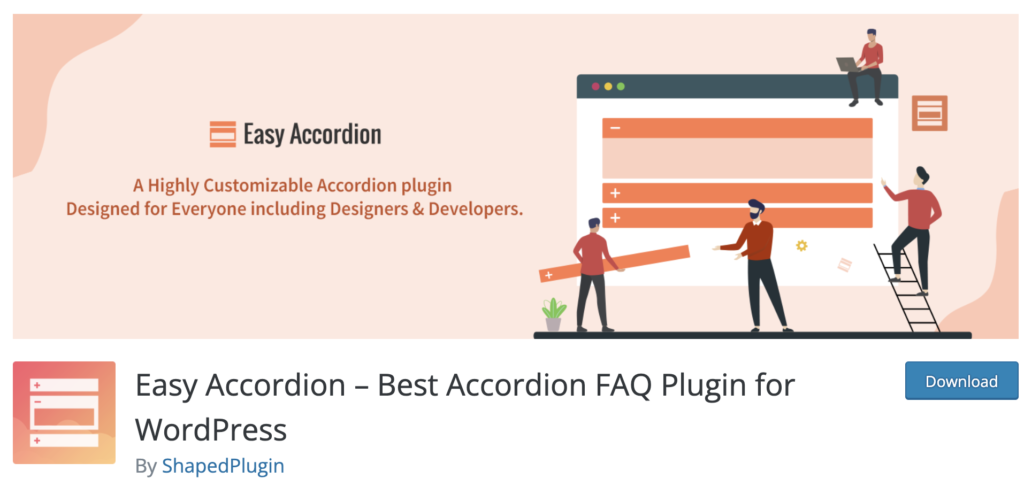 Easy Accordion WordPress faq plugin

