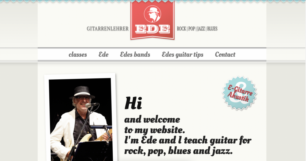 ede gitarre generatepress example websites