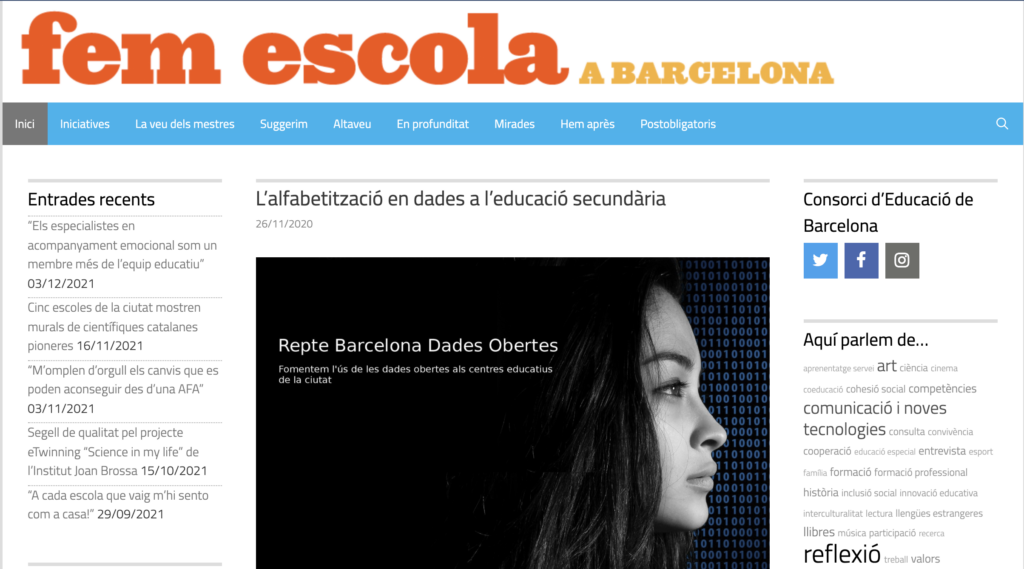 fem escola a barcelona generatepress blog examples