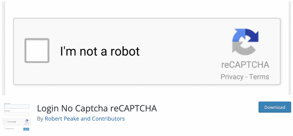  Login No Captcha reCAPTCHA