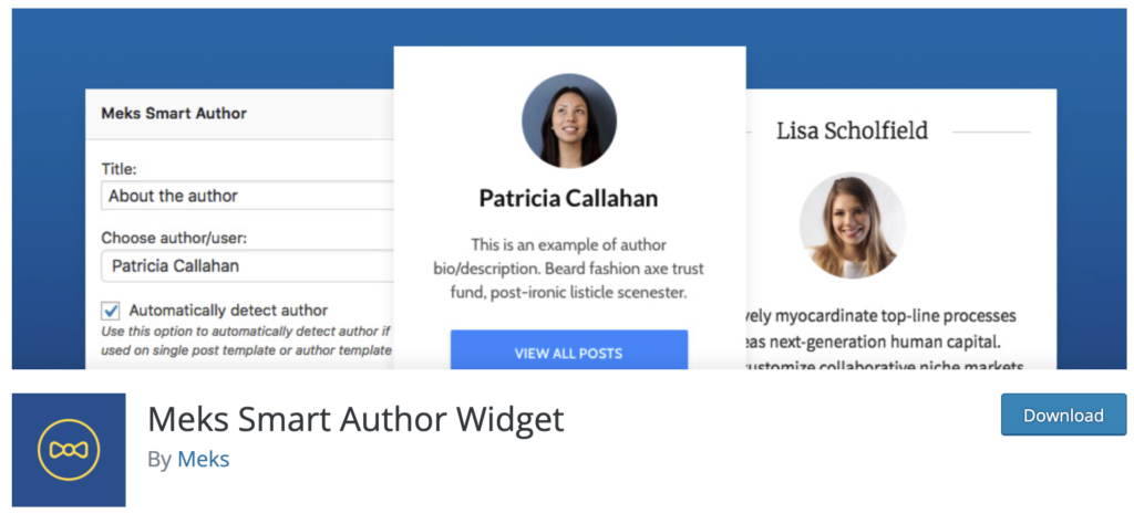 meks smart author widget - wordpress author plugin
