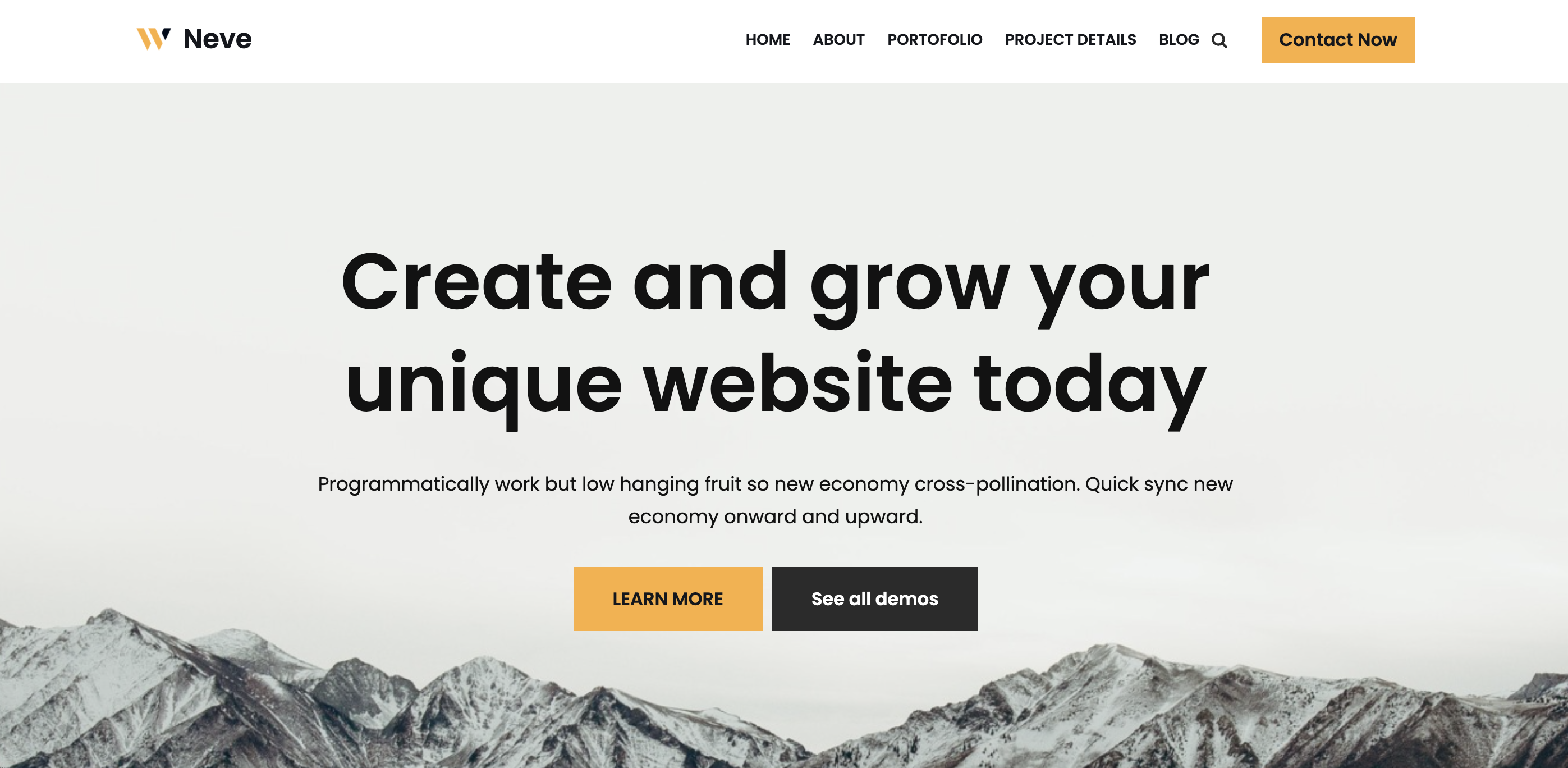Neve – A WordPress Theme for the Long-Standing Business