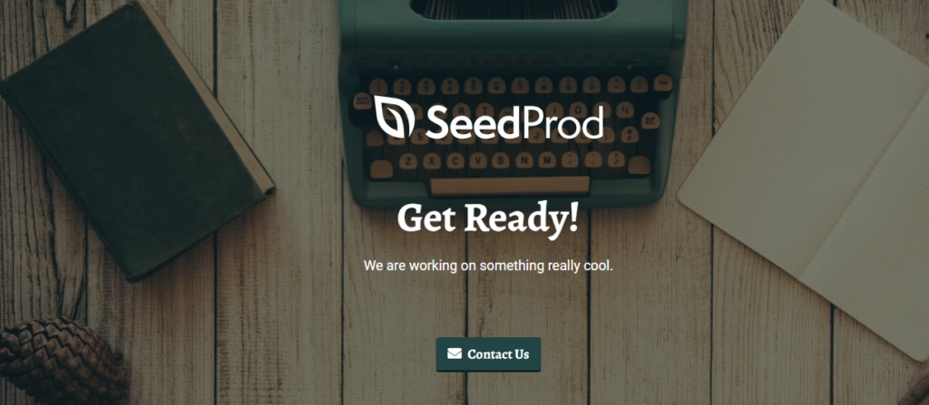 SeedProd WordPress photography theme
