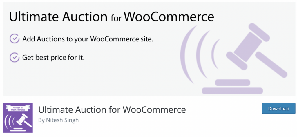 Ultimate Auction for WooCommerce -
