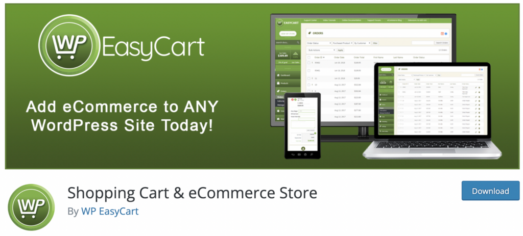WP EasyCart wordpress shopping cart