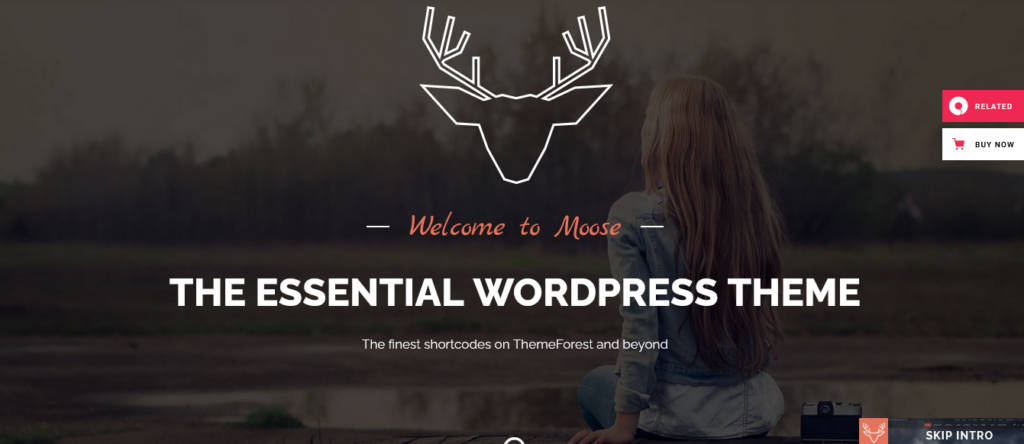 Moose Full Page WordPress Theme