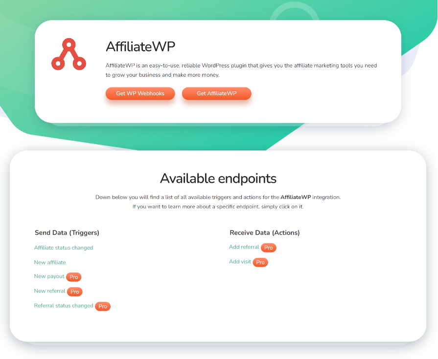 AffiliateWP Endpoints