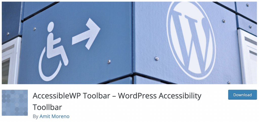 accessiblewp toolbar wordpress ada compliance plugin