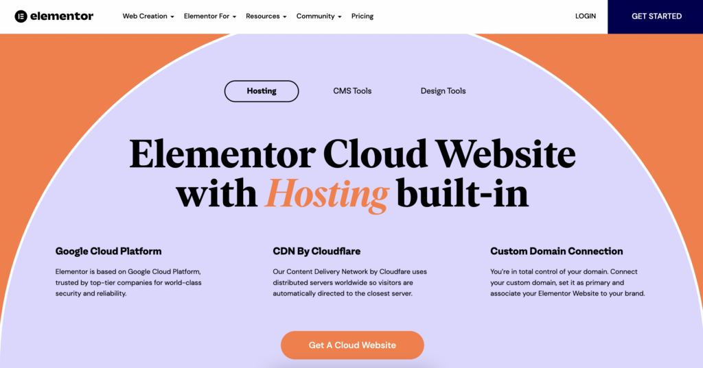 what is elementor cloud website?