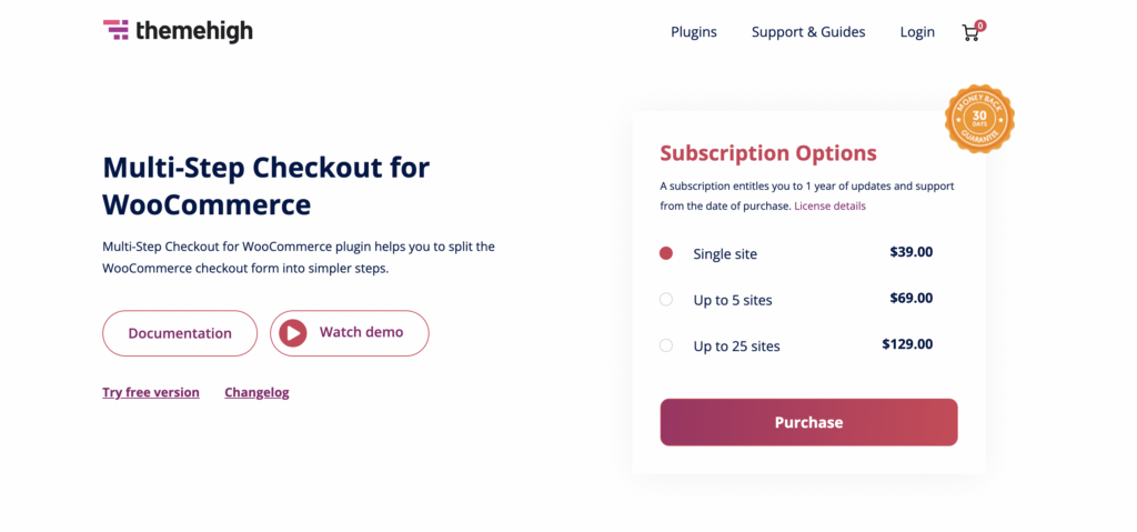 Multi-Step Checkout for WooCommerce plugin