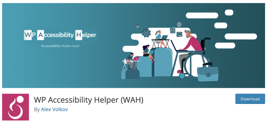 Screenshot of WP Accessibility Helper