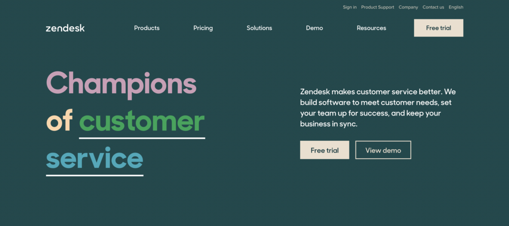 Zendesk help desk software screenshot