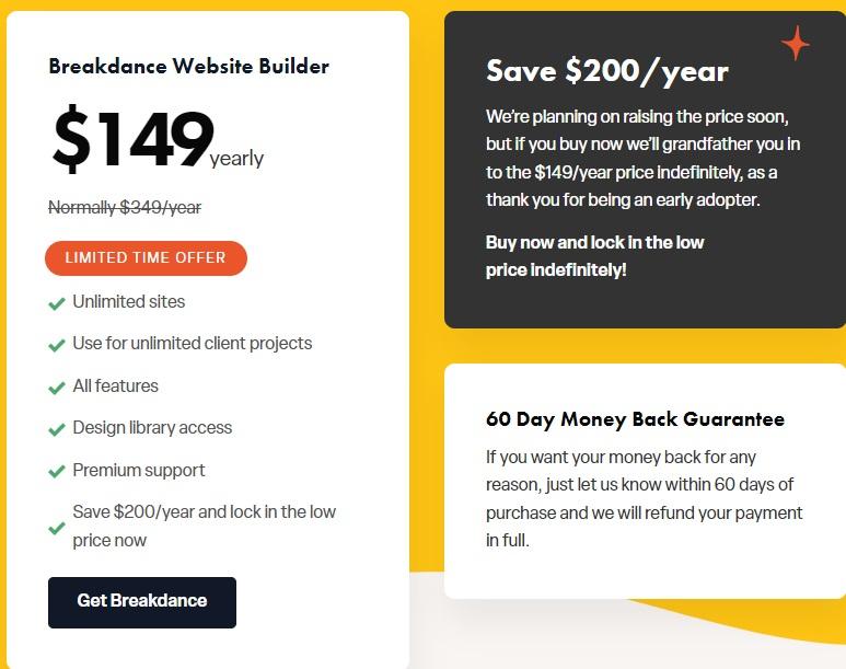 How Much Does Breakdance for WordPress Cost?