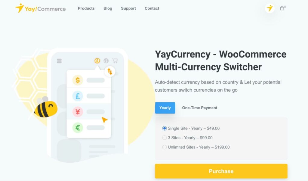 yaycurrency woocommerce product prices