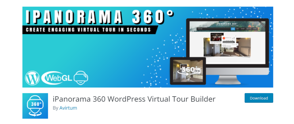 ipanorama 360 wordpress plugin - virtual tour builder for wordpress