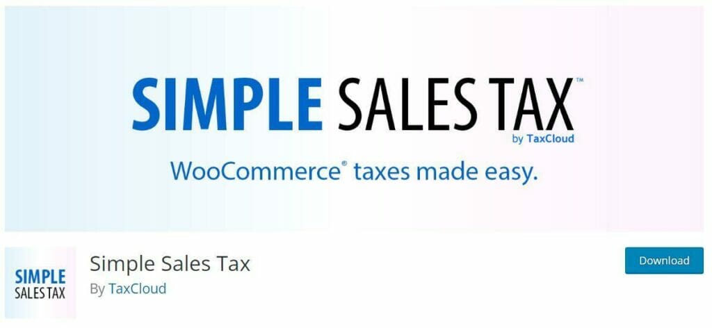 simple sales tax - woocommerce sales tax plugin