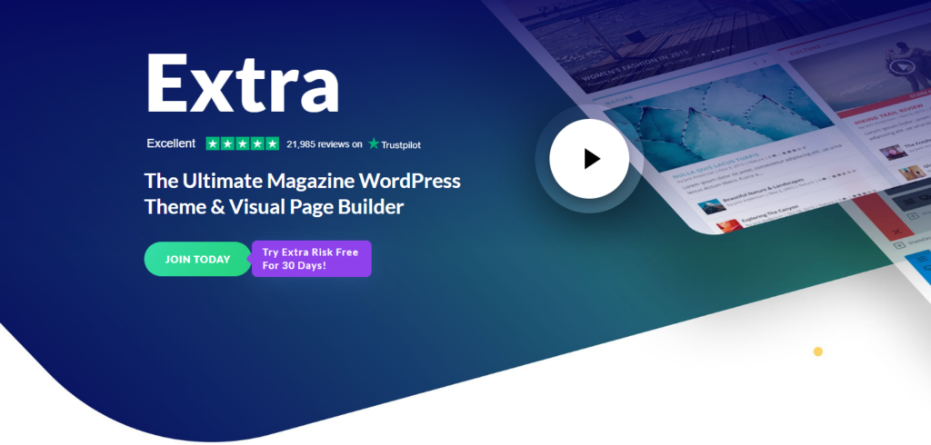 Extra - best landing page themes for WordPress