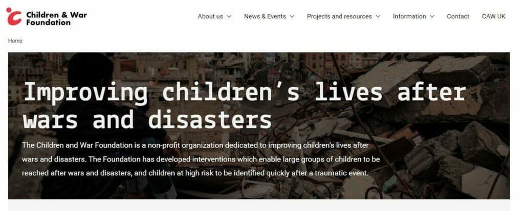 children & war foundation astra demo