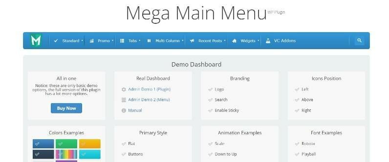 mega main menu wordpress plugins