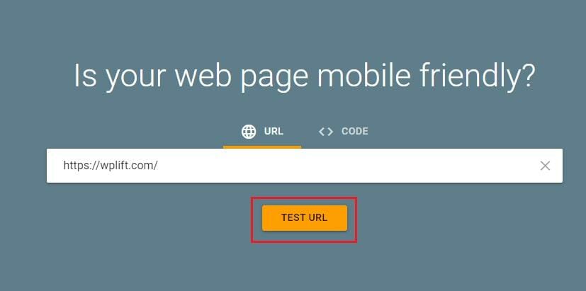 how to use the google mobile-friendly test step 2