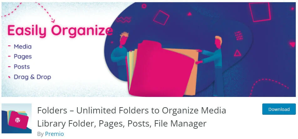 folders by premio wordpress best media library plugin