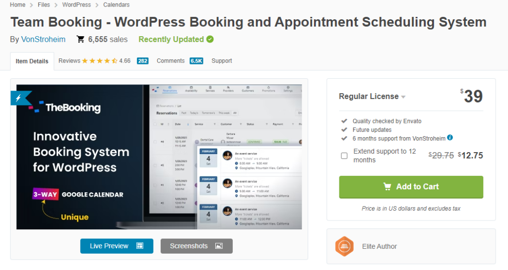 team booking wordpress plugin