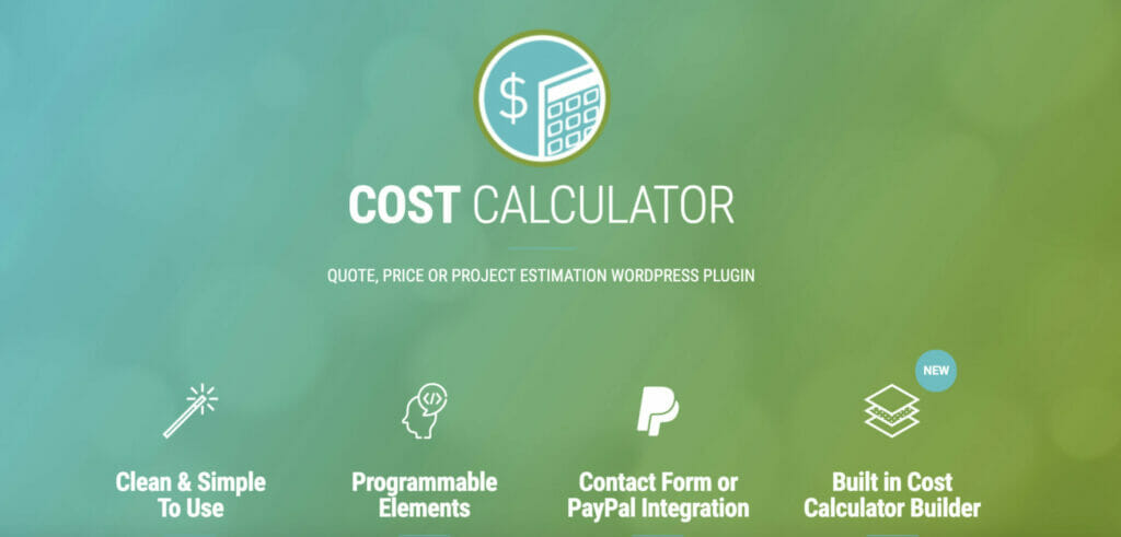 cost calculator wordpress plugin - website quote generator