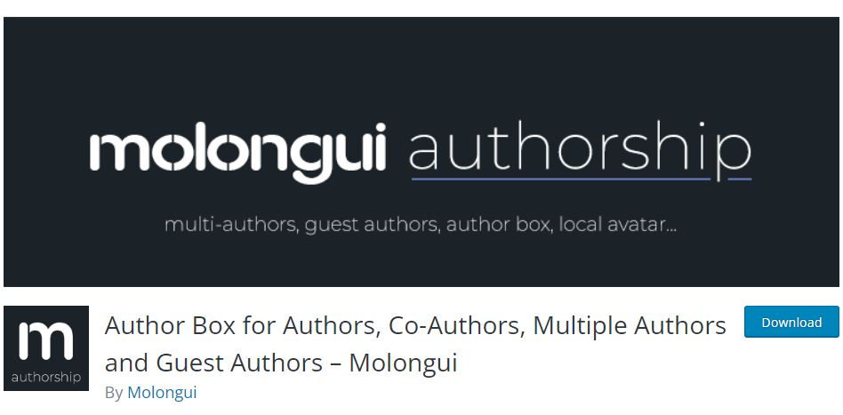 molongui authorship - author box wordpress plugin