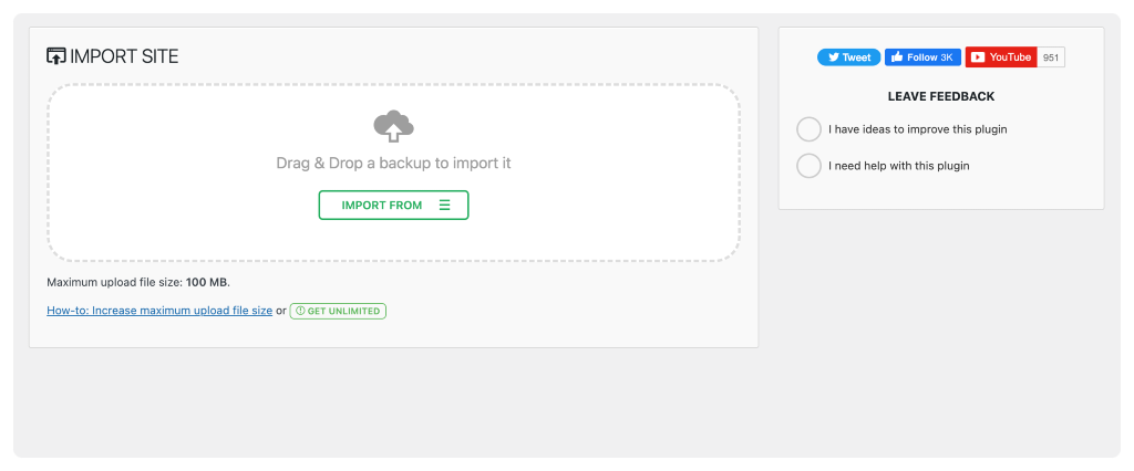 migrate your wordpress site with a plugin (automatically) step 3: import your site