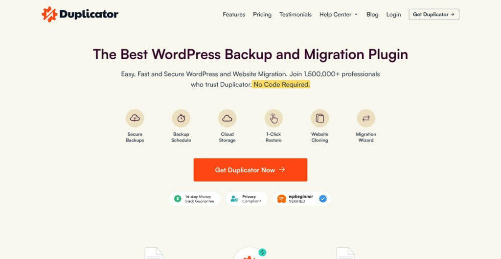 duplicator wordpress migration plugins