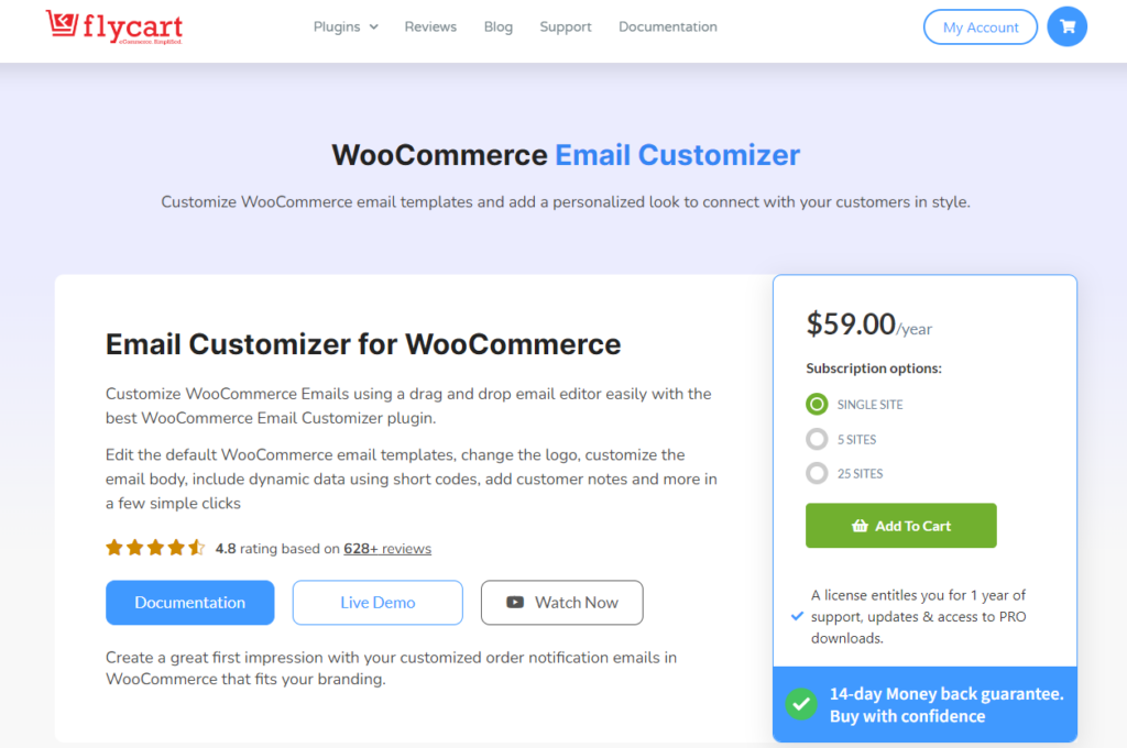 email customizer plus for woocommerce by flycart