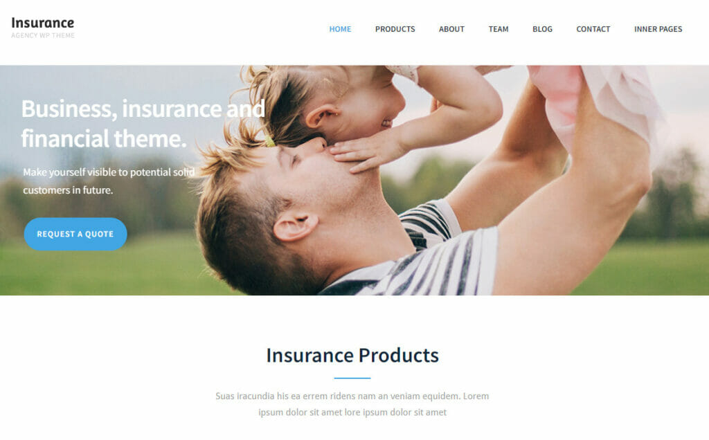 insurance agency by rayoflight wordpress themes