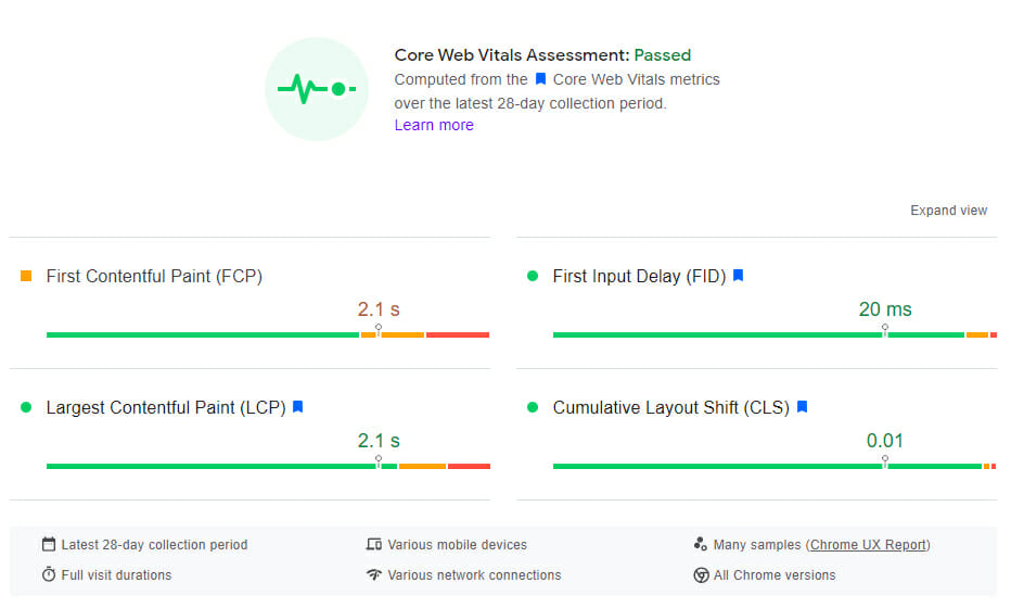 measure cls in the field - pagespeed insights