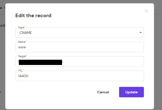 how to update your dns records on hostinger step 2