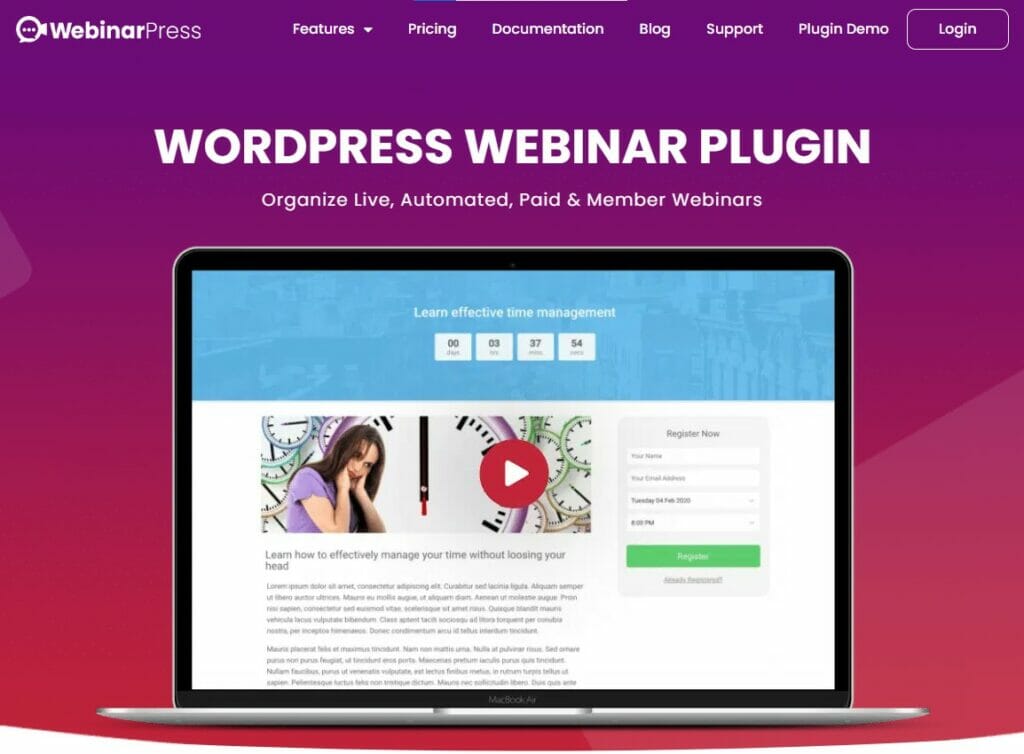 webinarpress wordpress plugin