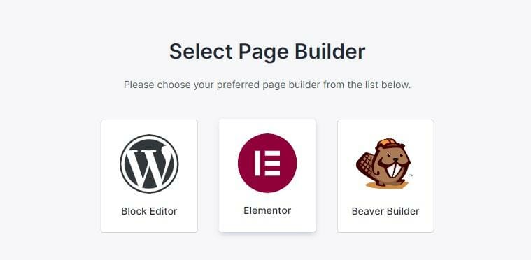 select page builder